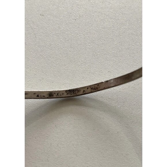Old Venetian Navajo 925 Sterling Silver Stamped Women’s Cuff Bracelet Sz 6.5 - Picture 6 of 15